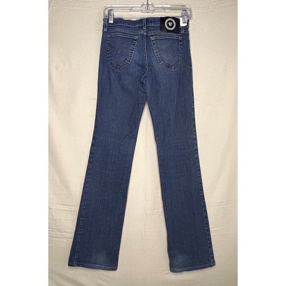 Vintage Versace Signature Jeans Straight Leg Low Rise Medusa Head Logo Womens 26 - Picture 6 of 15